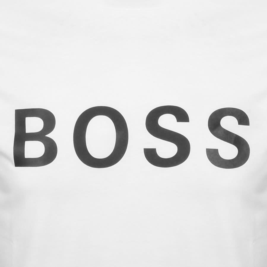 Alternative Image for ProductBOSS Crew Neck Tiburt Logo T Shirt White3